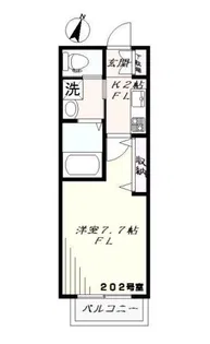 ホワイトスプライト【2階】の間取り
