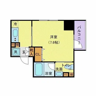 ドエル中野富士見町【10階】の間取り