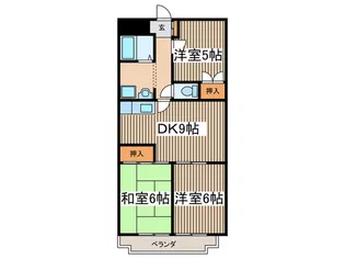 メルベーユ湘南【1階】の間取り