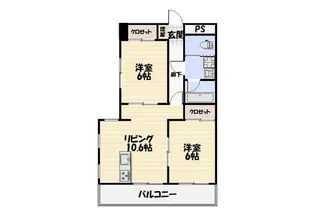 レジデンス花の木【1階】の間取り