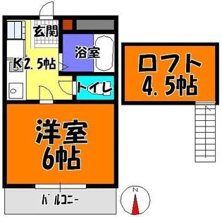 群馬県高崎市上並榎町【アパート】の間取り