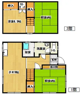 大阪府高槻市登美の里町【一戸建】の間取り