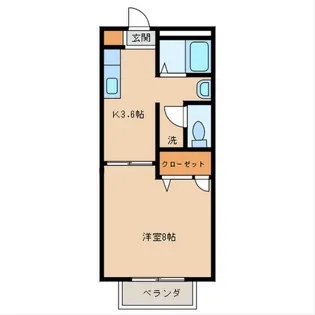シャルマン・メゾン【1階】の間取り