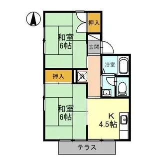グレイス松井【1階】の間取り