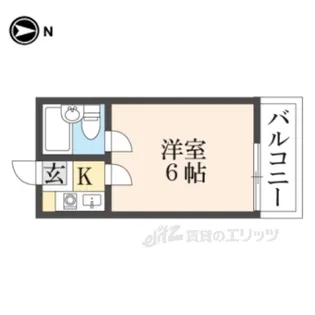 コーポ諏訪西大寺【4階】の間取り
