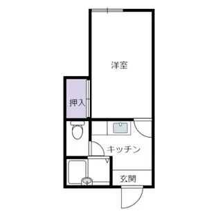 共栄ハイツ【1階】の間取り
