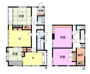 新潟県新潟市西区浦山4【一戸建】の間取り