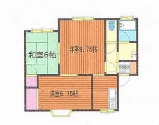 コーポラス中野【2階】の間取り