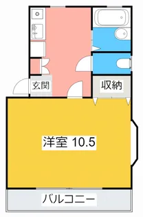 ニシケンハイム【2階】の間取り