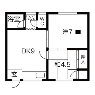 巾クレスト【1階】の間取り