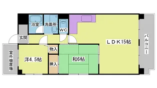 ピースヒル池上【2階】の間取り