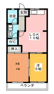 メゾンブランシェヨシダ【1階】の間取り