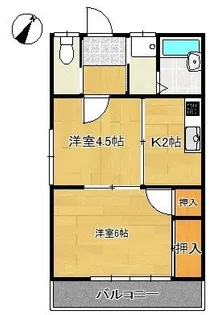 さくらコーポ【2階】の間取り