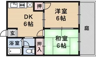 エバーグリーン【1階】の間取り