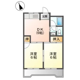 愛媛県宇和島市伊吹町【マンション】の間取り