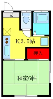東京都北区志茂1【アパート】の間取り