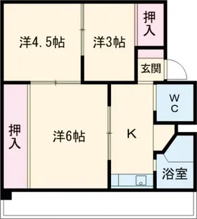 ヴィラナリー木太II1号棟【4階】の間取り