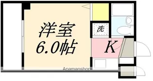 スカイコート函館【4階】の間取り