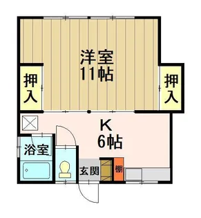 幸邑ハイツ【2階】の間取り