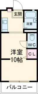 プラーフ山本通【2階】の間取り