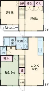栃木県宇都宮市砥上町【一戸建】の間取り