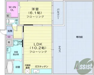 ツリータウン【2階】の間取り