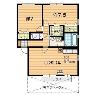 モン ソレイユ【1階】の間取り