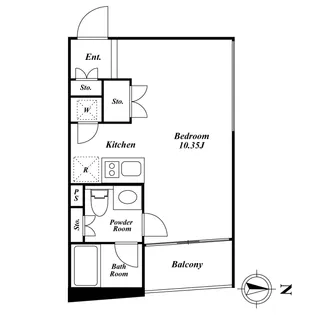 KDXレジデンス下馬【3階】の間取り