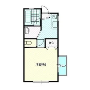 シャインハイツ【1階】の間取り