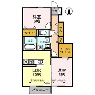 ボナールみなみ【1階】の間取り