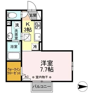 クラージュ【1階】の間取り