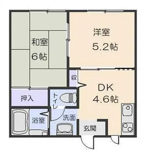 ディアスA【1階】の間取り
