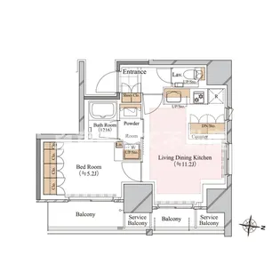 ブランシエスタ白山【10階】の間取り