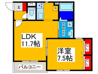 ワンズレジデンス高松【2階】の間取り