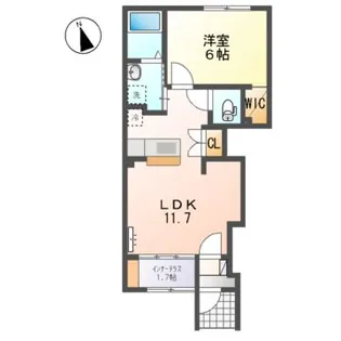 サニーコートマルエII【1階】の間取り