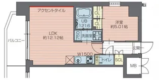 プレジオ川口ASIAN【9階】の間取り
