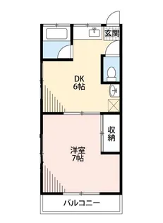 第一山下コーポ【2階】の間取り