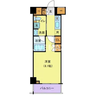 LUMEED AXAS鵜の木【1階】の間取り