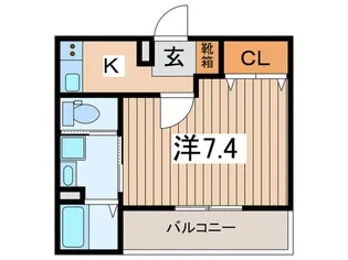 スーハイムかしわ台【1階】の間取り