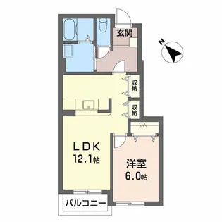 ミルト C【1階】の間取り