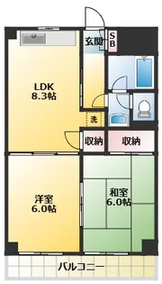 ラ・フォンテーヌ【3階】の間取り
