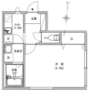 メゾン・ド・ハジメ【1階】の間取り