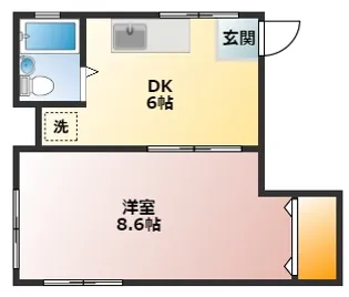 シティハイム本郷台A【2階】の間取り