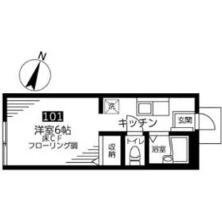 ベルヴ初台【1階】の間取り