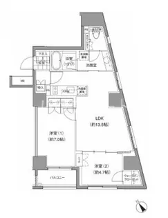 JP noie 小石川富坂【15階】の間取り