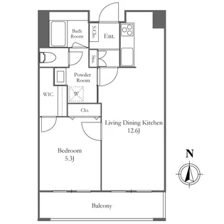 東京都中央区佃2【マンション】の間取り
