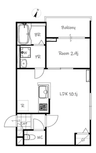 フォレストショア【2階】の間取り