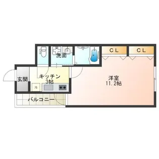 フジパレス北加賀屋VI番館【1階】の間取り
