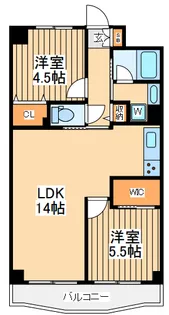 ヴェルドゥミール【4階】の間取り