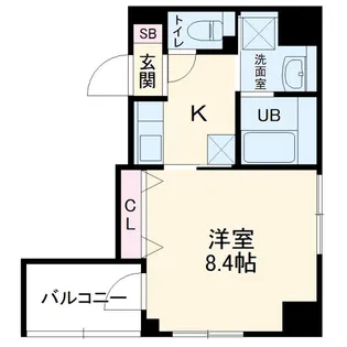 千葉中央・大庄マンション【3階】の間取り